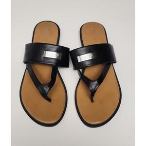 Kenneth Cole Reaction Scroll Cross Woman’s Slip-on Flat Sandal Shoes Size US 9